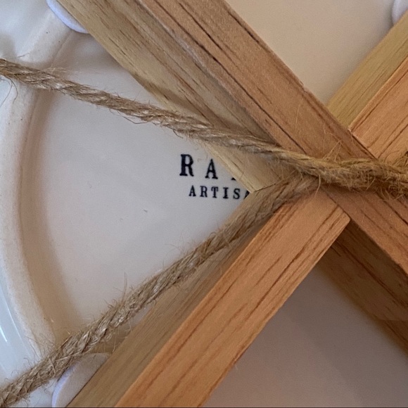 Rae Dunn HOME Planter On Wooden Stand Gift for Mom - Picture 6 of 7